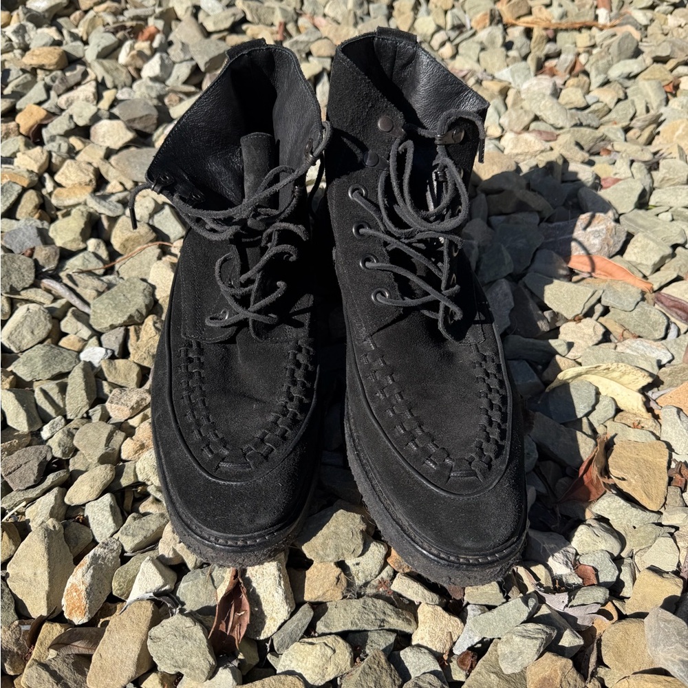 All Saints suede creeper Lace-Up